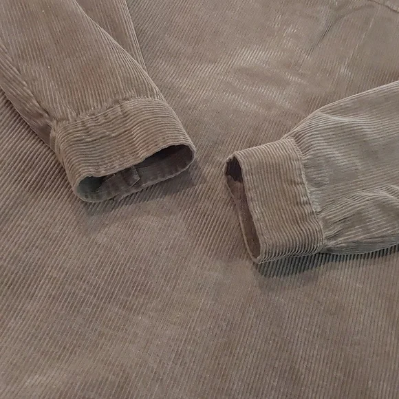 Kensie Jeans Green Button Down Corduroy Over Shirt Jacket Mens Size L - Picture 12 of 13